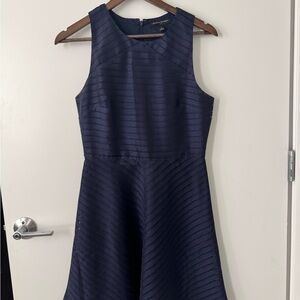 Elegant Navy Sleeveless Dress